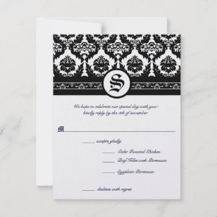 Tarjetas de RSVP: requieren invitaciones de tamaño