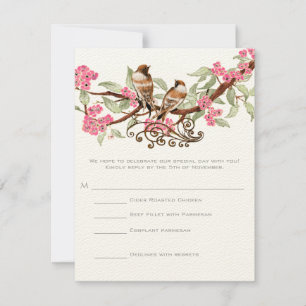 Tarjetas de RSVP: requieren invitaciones de tamaño
