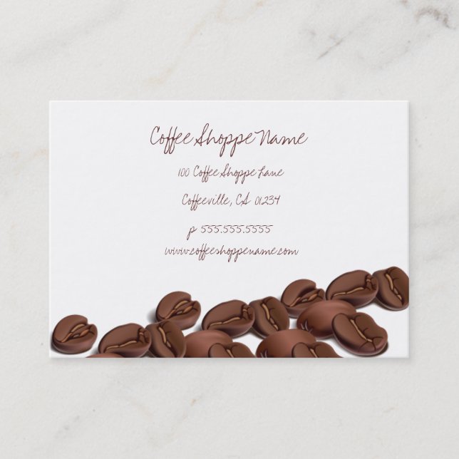 Tarjetas de sacador del Shoppe de los granos de (Anverso)