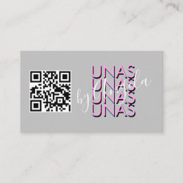 Tarjetas de salón de pestañas Bold Repeat Uñas Una