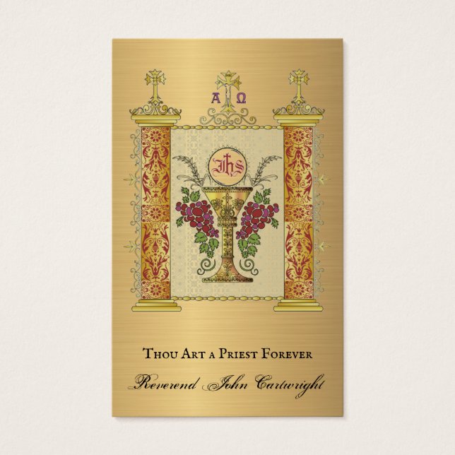 TARJETAS DE SALUD ANIVERSARIAS DE LA ORDENACIÓN SA (Anverso)