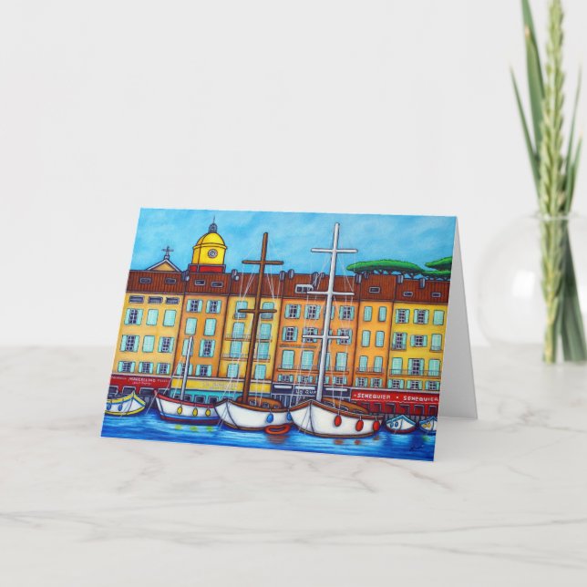 Tarjetas de saludo Colores de Saint-Tropez (Anverso)