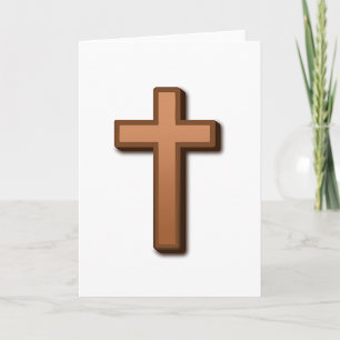 Tarjetas de saludo cruzado marrón