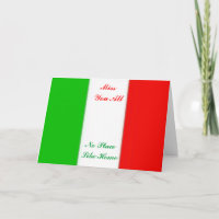 tarjetas de saludo de bandera italia