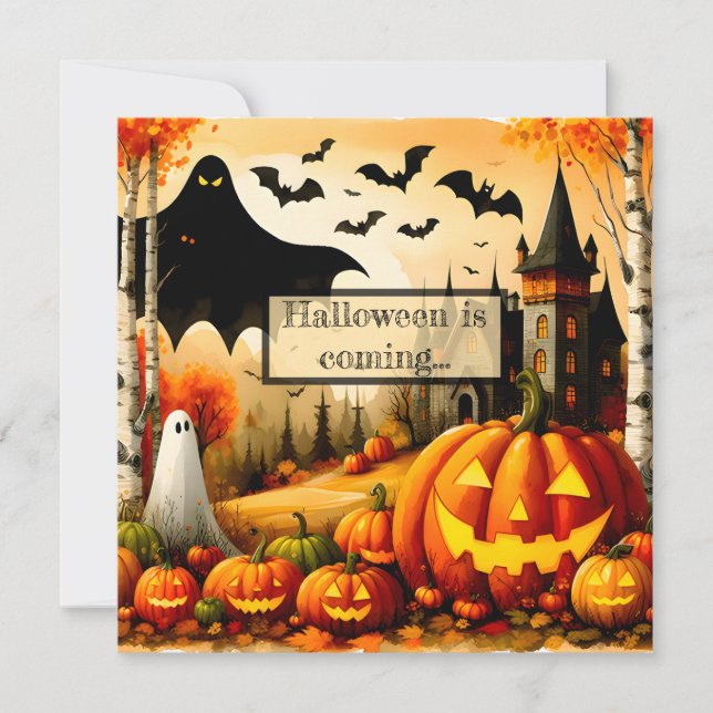 Tarjetas de saludo de Halloween (Anverso)