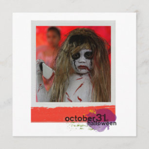 Tarjetas de saludo de halloween con foto cuadrada