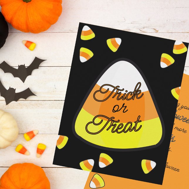 Tarjetas de saludo de Halloween de dulces de maíz (Subido por el creador)