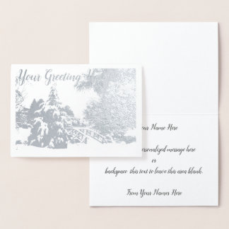 Tarjetas de Saludo de Invierno de Vancouver Person