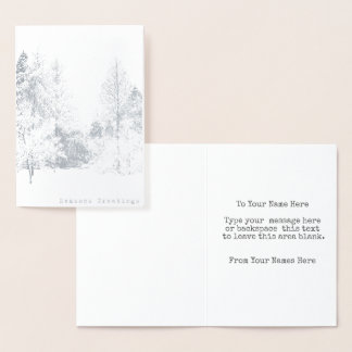 Tarjetas de Saludo de Invierno de Vancouver Person