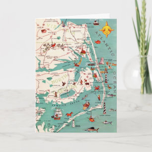 Tarjetas de saludo de las playas de Outer Banks