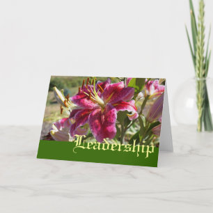 Tarjetas de saludo de liderazgo personalizadas Lil