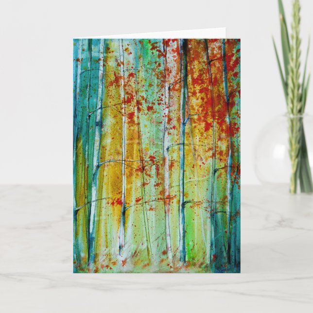 Tarjetas de saludo de otoño (Anverso)