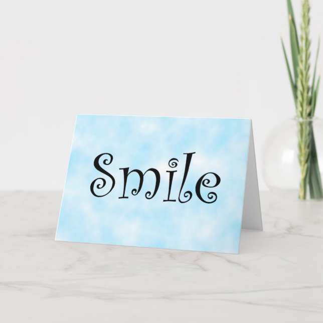 tarjetas de saludo de sonrisa (Anverso)