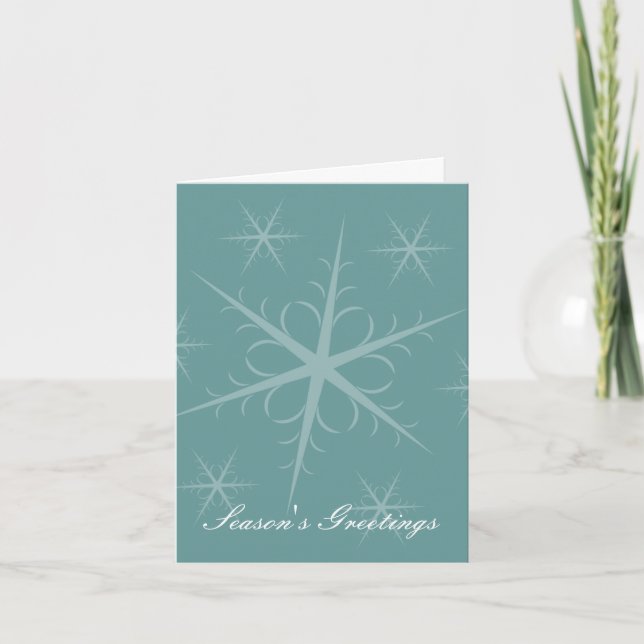 Tarjetas de saludo de vacaciones de invierno con c (Anverso)