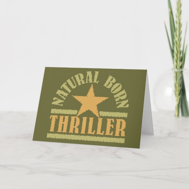 Tarjetas de saludo Natural Born Thriller personali (Anverso)