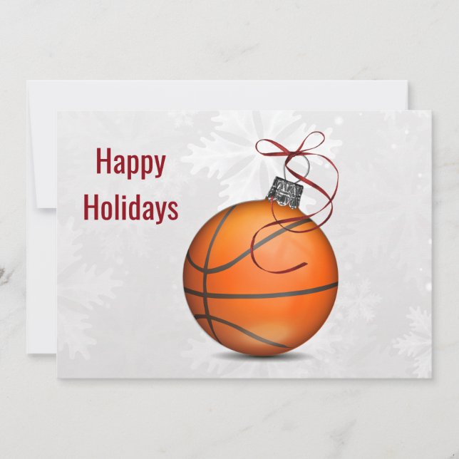 Tarjetas de saludo para jugadores de baloncesto (Anverso)