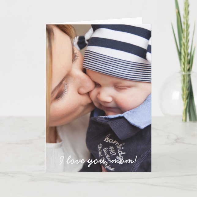 Tarjetas De Saludo Personalizadas Añadir Foto Y Te (Anverso)