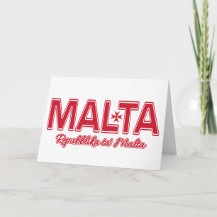 Tarjetas de saludo personalizado MALTA