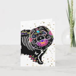TARJETAS DE SALUDO SUGARSKULL CHOW -Art