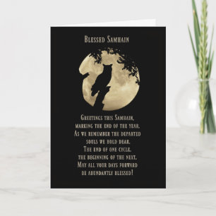 Tarjetas de Samhain, Samhain Bendito con Propia y