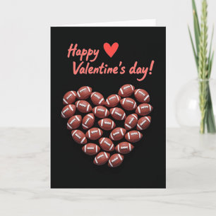 Tarjetas de San Valentín de balones de fútbol que 