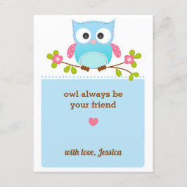 Tarjetas de San Valentín de búho para el intercamb