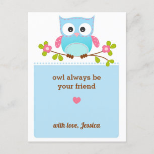 Tarjetas de San Valentín de búho para el intercamb