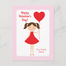 Tarjetas de San Valentín de clase de niña Mini Yo