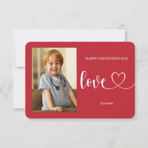 Tarjetas de San Valentín de fotos de aula de amor