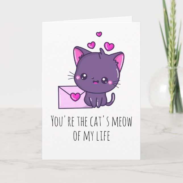 tarjetas de San Valentín de gatos divertidos (Anverso)