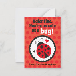 Tarjetas de San Valentín de Ladybug para niños