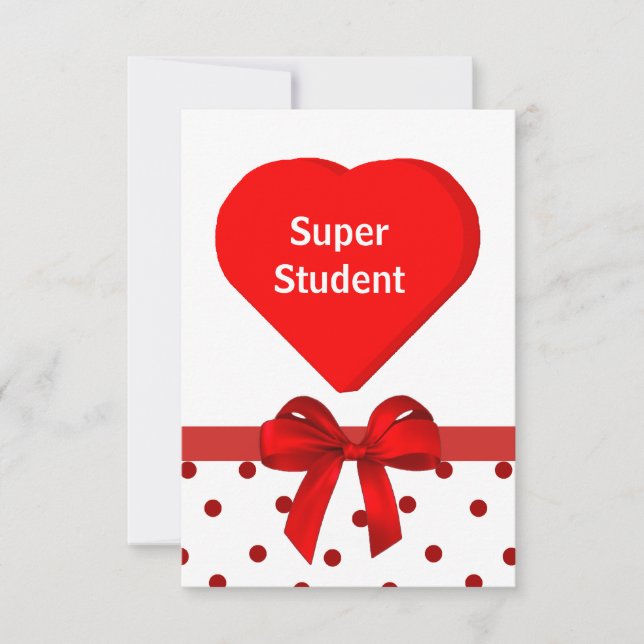 Tarjetas de San Valentín de los estudiantes (Anverso)