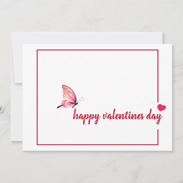 Tarjetas de San Valentín de Mensaje Simple (Anverso)