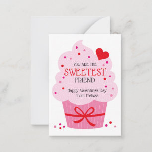 Tarjetas de San Valentín de pastelito para niños