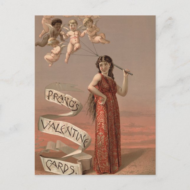 Tarjetas de San Valentín de Prang AD, Mujer y Quer (Anverso)