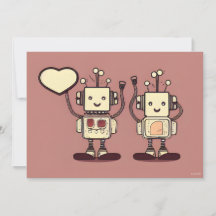 Tarjetas de San Valentín de tostadoras robot