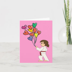 Tarjetas de San Valentín del Chica de Artes Marcia