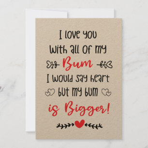 tarjetas de San Valentín divertidas, te amo con mi