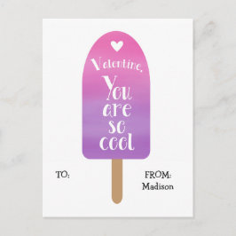 Tarjetas de San Valentín escolares para niños pops