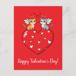 Tarjetas de San Valentín Feliz para Gatos