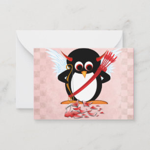 Tarjetas de San Valentín Malvado Pingüino