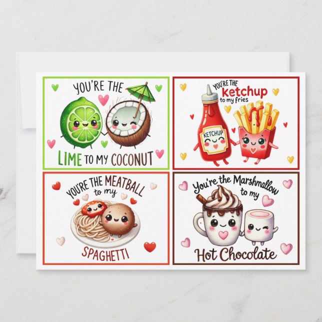 Tarjetas de San Valentín para el salón de clase de (Anverso)