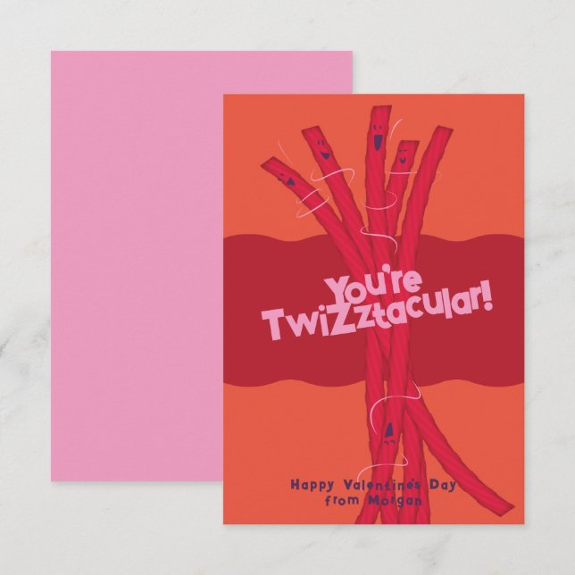 Tarjetas de San Valentín para la clase de dulces (Anverso / Reverso)