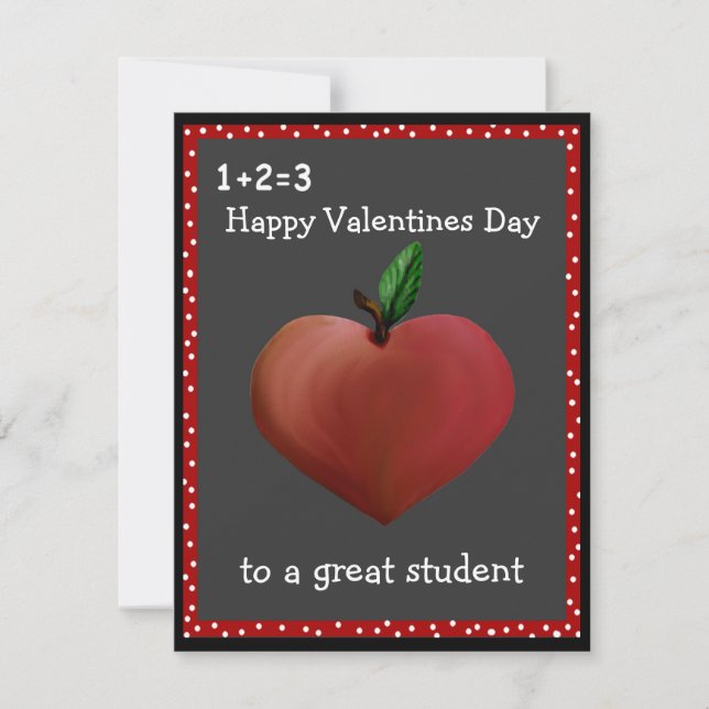Tarjetas de San Valentín para profesores (Anverso)
