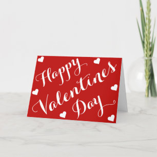 Tarjetas de San Valentín personalizadas Red Happy