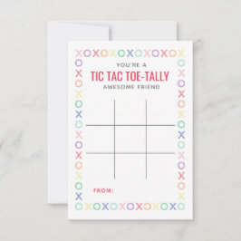 Tarjetas de San Valentín Tac Tic Toe o Etiquetas