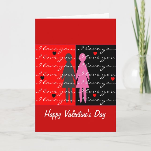 Tarjetas de San Valentín y regalos de Lesbiana (Anverso)