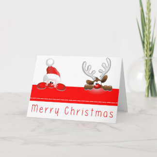 Tarjetas de Santa y Navidades de renos