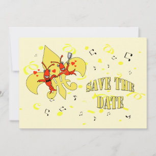 Tarjetas de "Save the Date" de Cangrejo de Río con