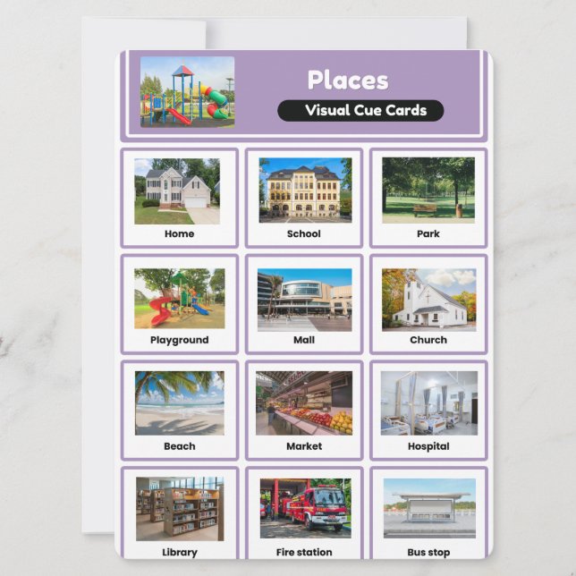 Tarjetas de Señales Visuales – Colección de Lugare (Anverso)